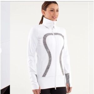 Lululemon Athletica White and Gray Jacket
